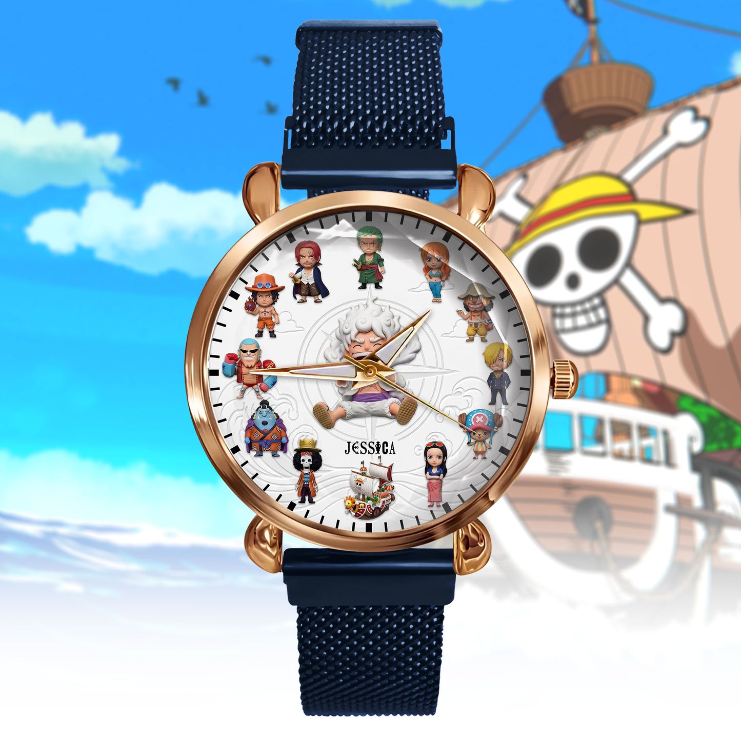 Sea Adventure - Personalized Pirate Anime Women Hand Watch