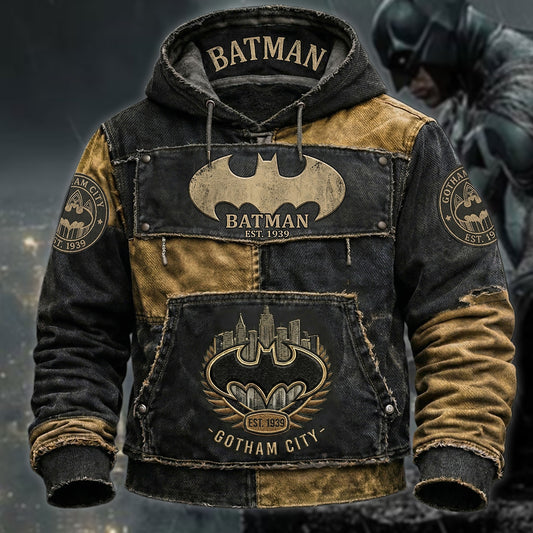 Dark Knight  –  Personalized City Protector Bat-Themed Hoodie