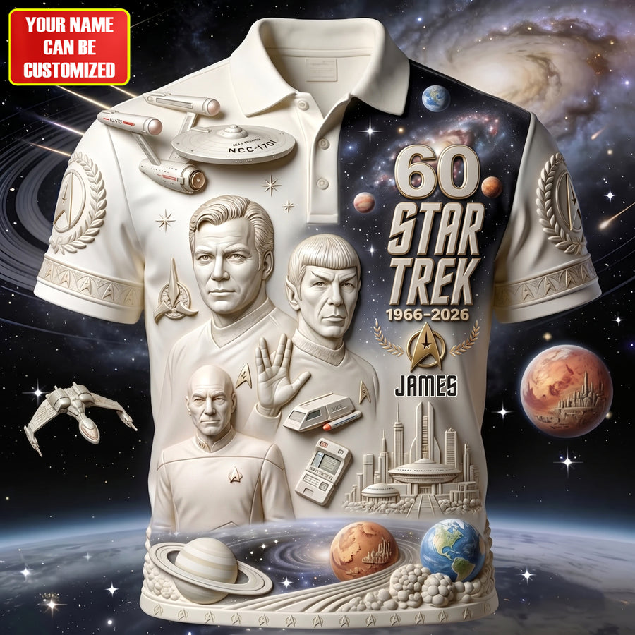 Space Frontier 60th Anniversary - Personalized Star Fleet Polo Shirt