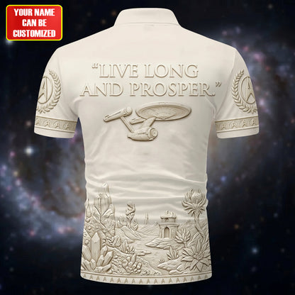 Space Frontier 60th Anniversary - Personalized Star Fleet Polo Shirt