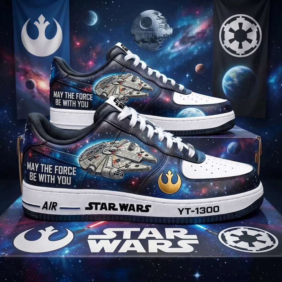 The Force Custom Sneakers - Custom Character Low Top Streetwear Shoes