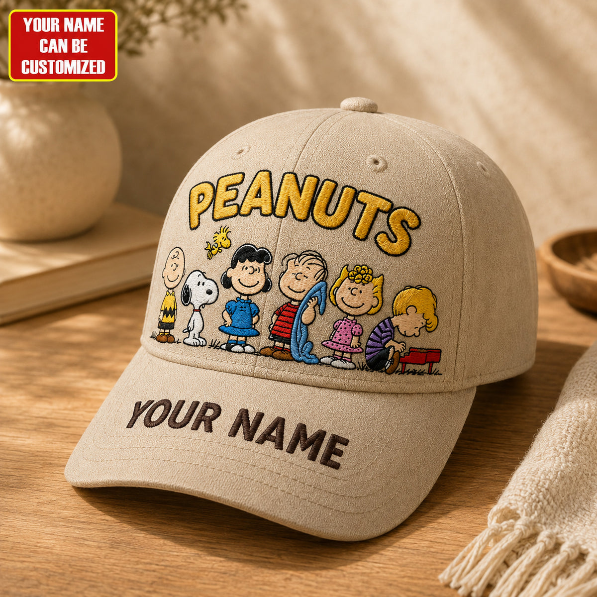 Personalized Classic Puppy & Friends Cap – Custom Name Retro Comic Hat