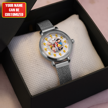 Good Friends Forever Custom Watch – Retro Cartoon Style
