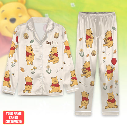 Cozy Honey Bear Pajama Set - Personalized Gifts