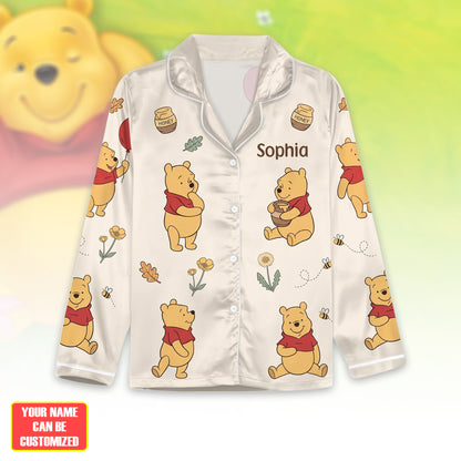 Cozy Honey Bear Pajama Set - Personalized Gifts