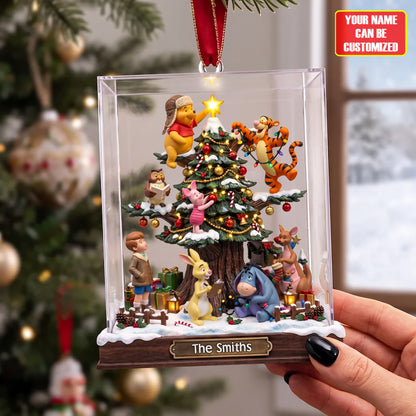 Honey Bear Christmas Ornament – Personalized Name Gift
