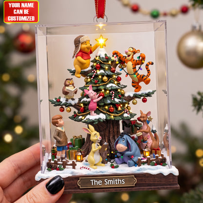 Honey Bear Christmas Ornament – Personalized Name Gift