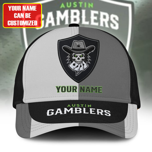 Austin Gamblers - Personalized Cowboy Skull Classic Cap