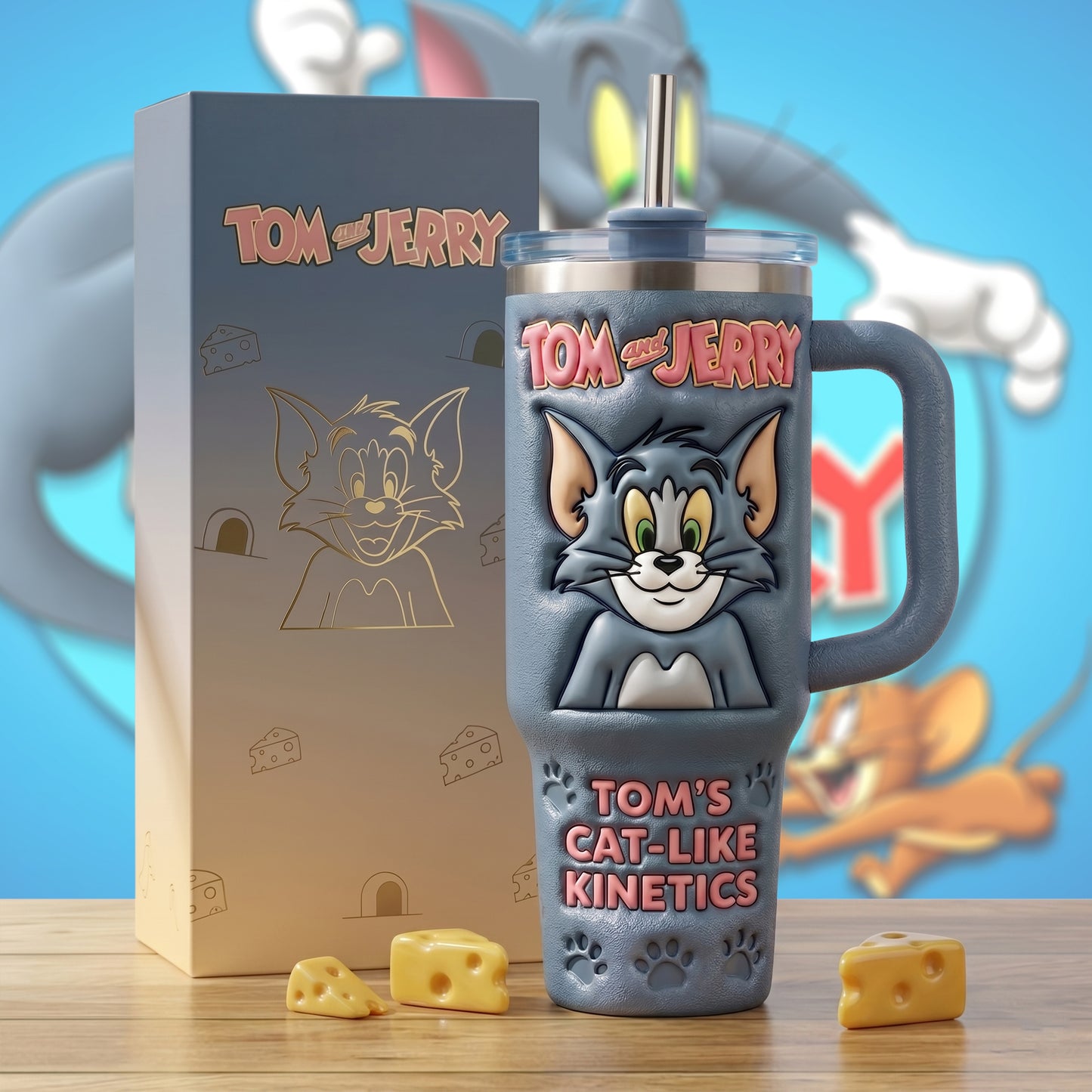 Funny Cat - Cat & Mouse Insulated Tumbler