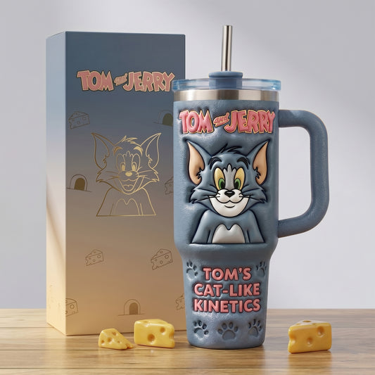 Funny Cat - Cat & Mouse Insulated Tumbler