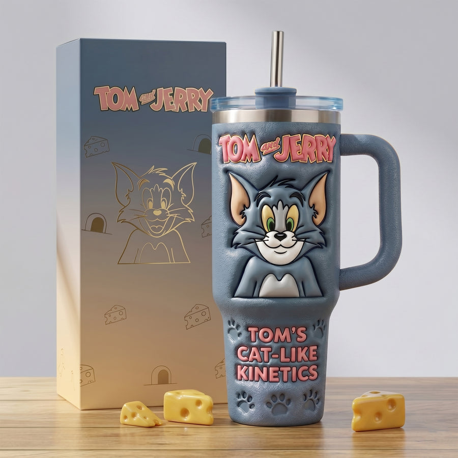 Funny Cat - Cat & Mouse Insulated Tumbler
