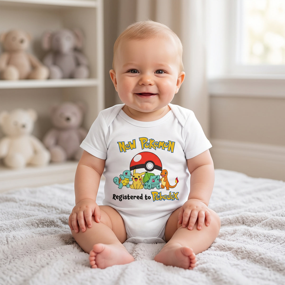 Little Adventure Trainer Baby Bodysuit – Cute Creature Newborn Onesie