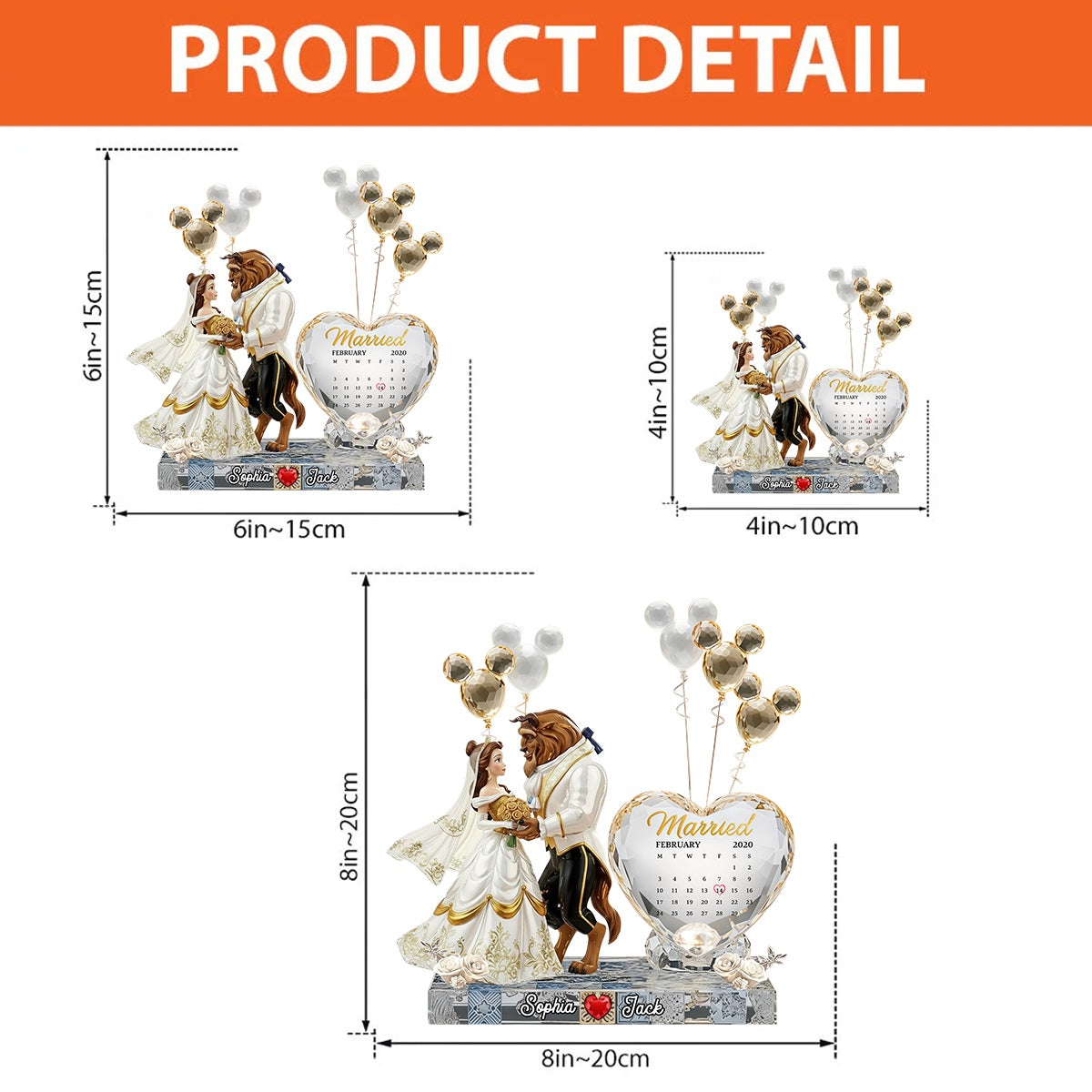 Happy Anniversary Tale Couple - Personalized Tale Custom Shaped Acrylic Plaque