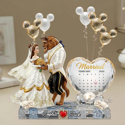 Happy Anniversary Tale Couple - Personalized Tale Custom Shaped Acrylic Plaque