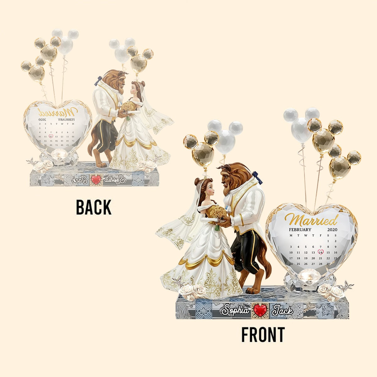 Happy Anniversary Tale Couple - Personalized Tale Custom Shaped Acrylic Plaque