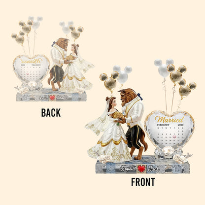 Happy Anniversary Tale Couple - Personalized Tale Custom Shaped Acrylic Plaque