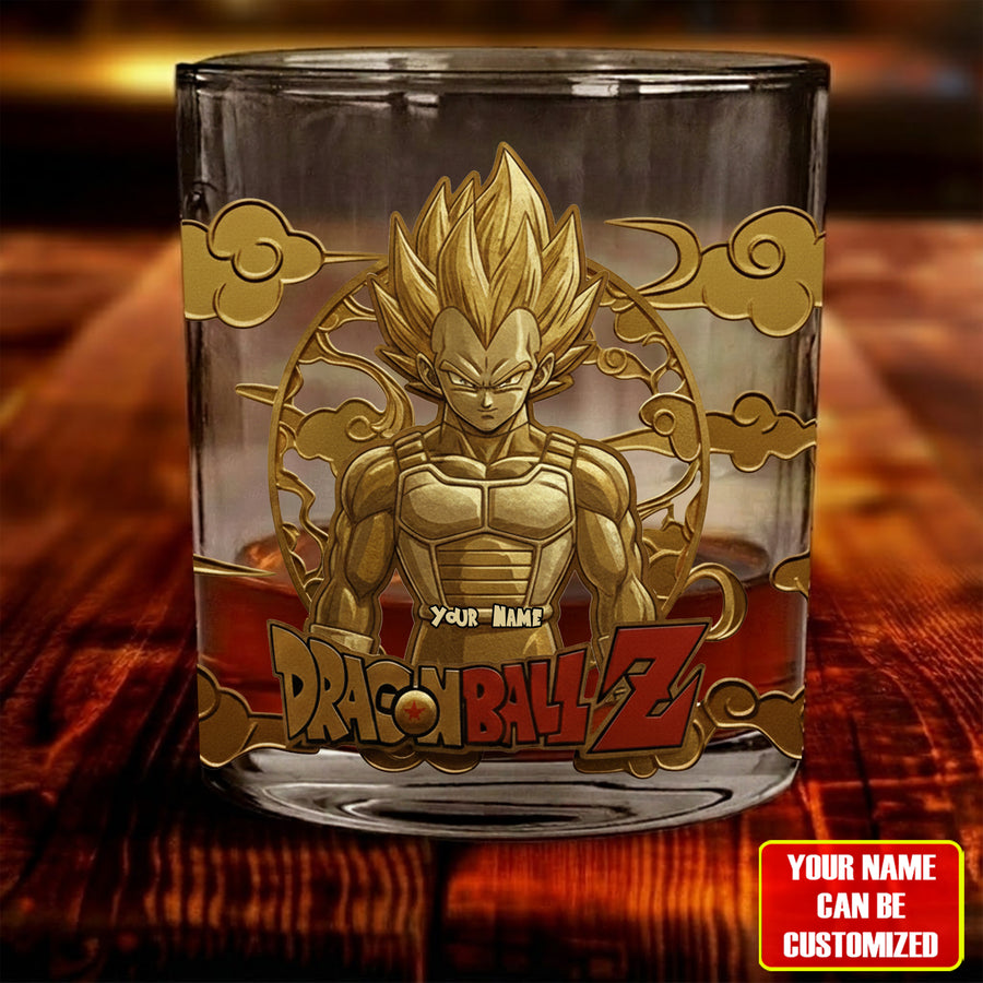 Golden Warrior - Personalized Seven Balls Whiskey Glass