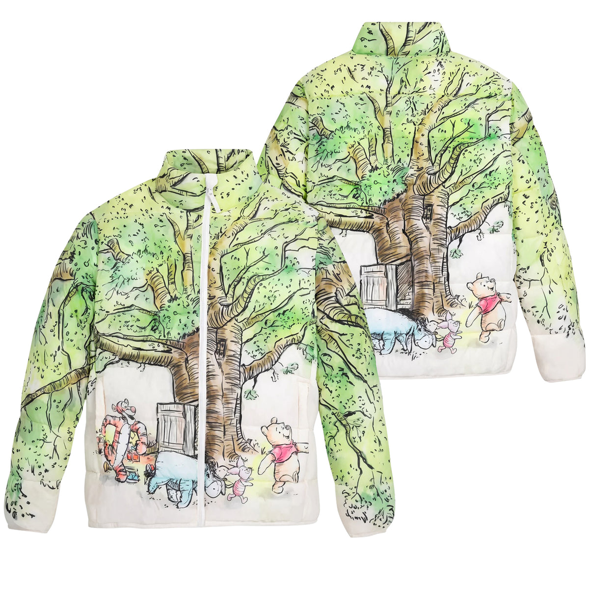 Woodland Friends Puffer Thermal Stand Collar Jacket