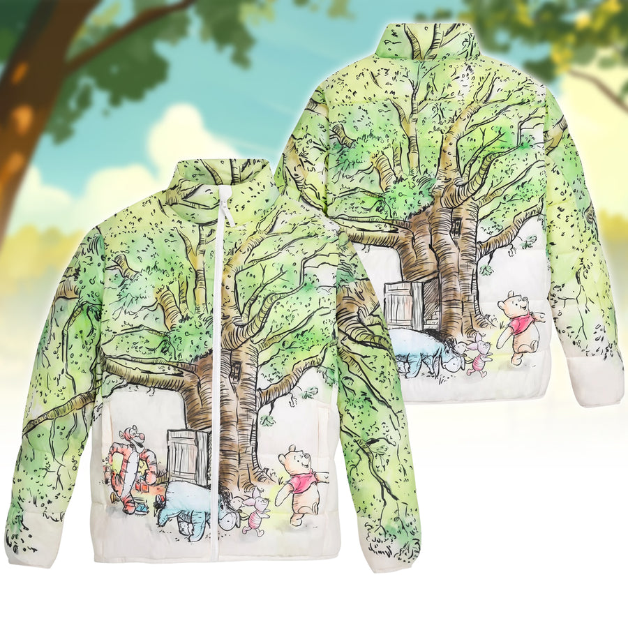Woodland Friends Puffer Thermal Stand Collar Jacket