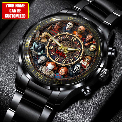 Personalized Horror Villain Watch – Unique Gift for Horror Fans