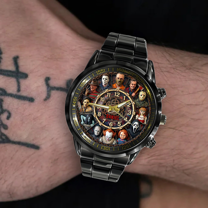 Personalized Horror Villain Watch – Unique Gift for Horror Fans