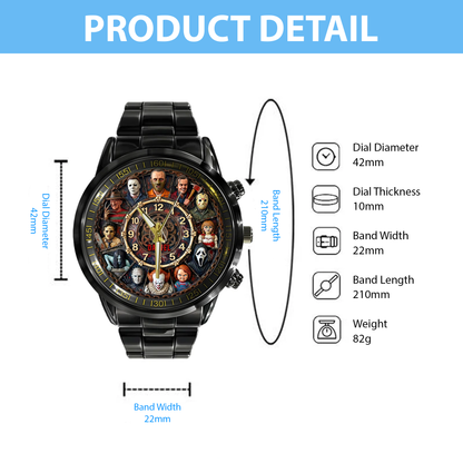 Personalized Horror Villain Watch – Unique Gift for Horror Fans