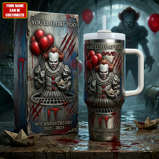 Horror Clown Inspired Insulated Tumbler