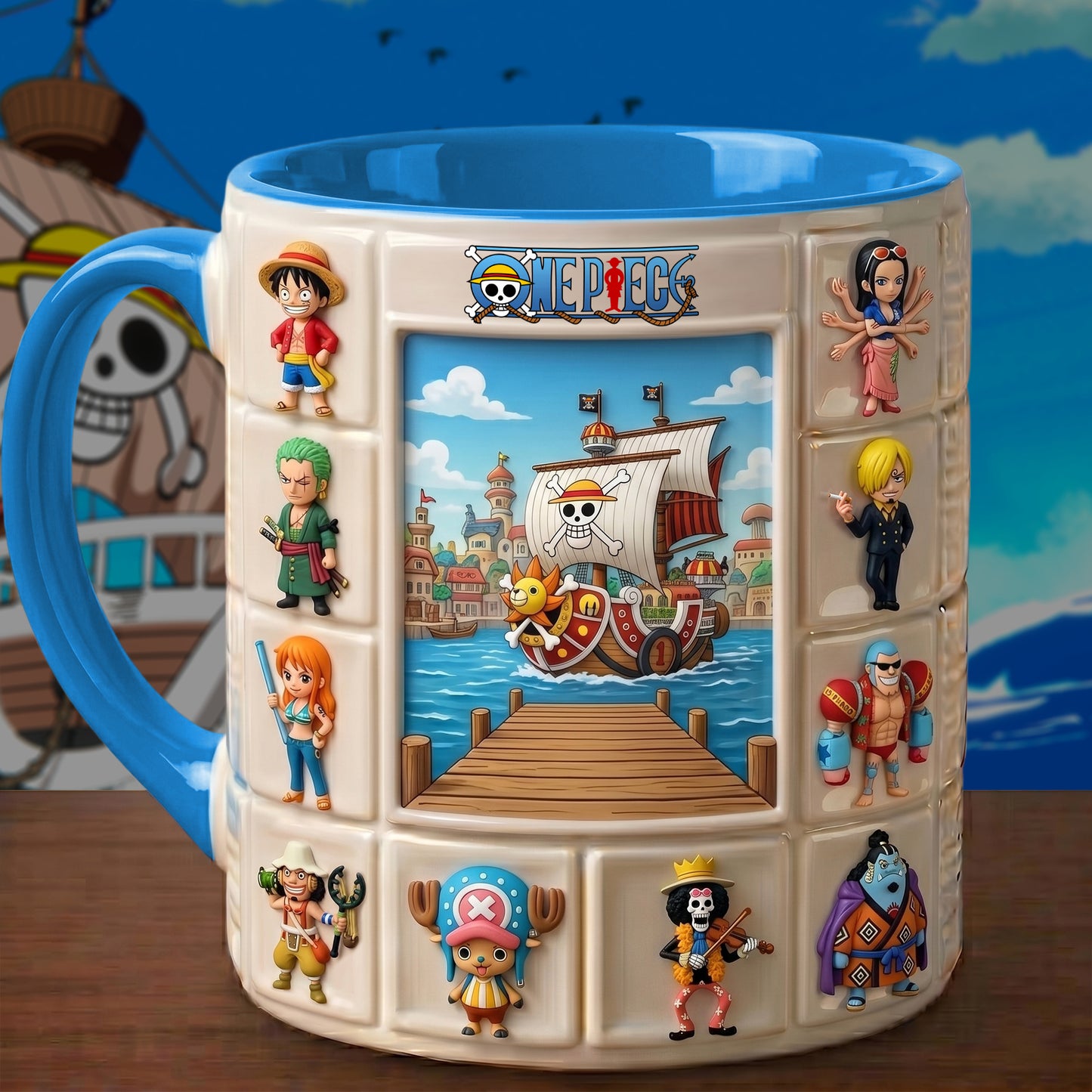 Pirate Crew V2 - Personalized Pirate Anime/ Mange Accent Mug