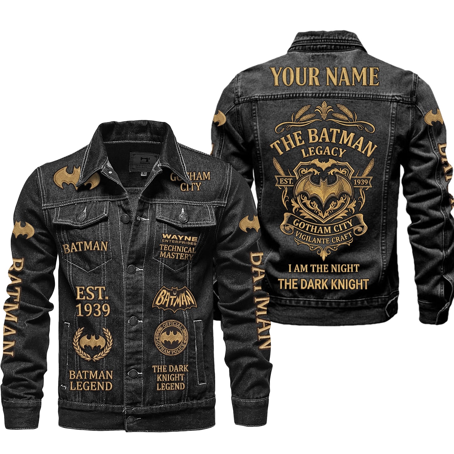 Dark Knight 87th Anniversary Denim Casual Jacket