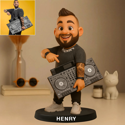 Custom DJ Photo Pixar Cartoon Style Acrylic Plaque