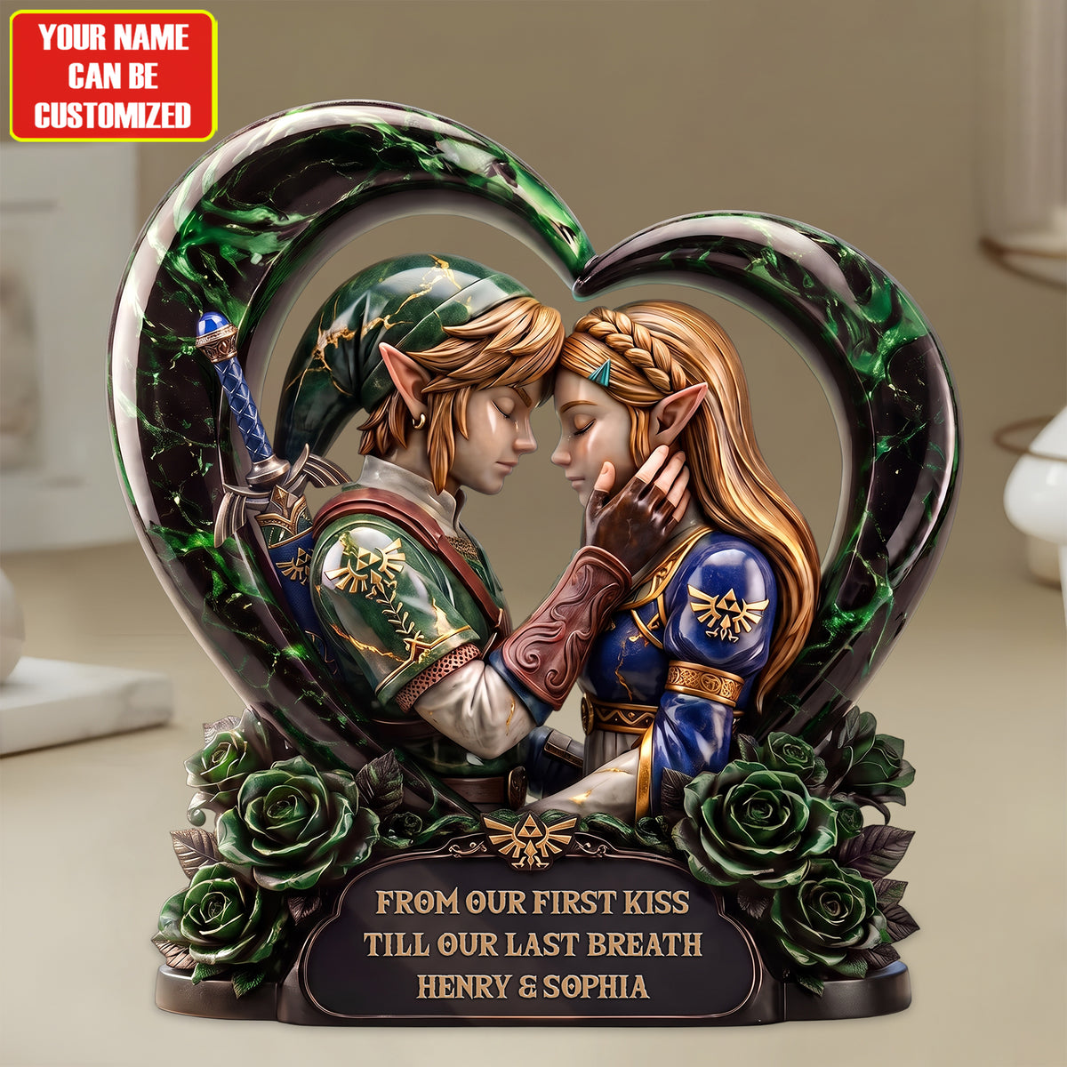 Fantasy Love Acrylic Plaque - Personalized Gifts For Couple