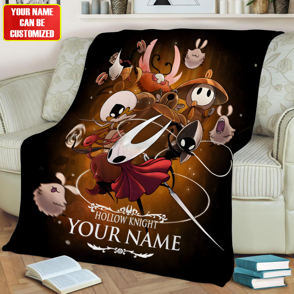 Personalized Dark Bug Kingdom Blanket – Custom Name Fantasy Gaming Gift