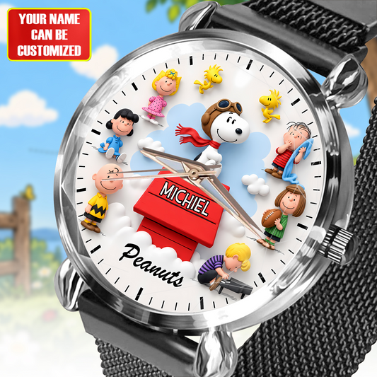 Classic Flying Puppy & Friends - Personalized Cartoon Women Hand Watch