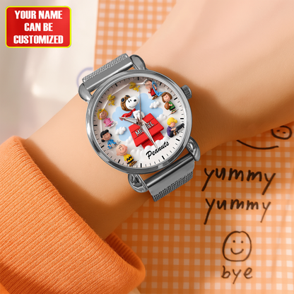 Classic Flying Puppy & Friends - Personalized Cartoon Women Hand Watch