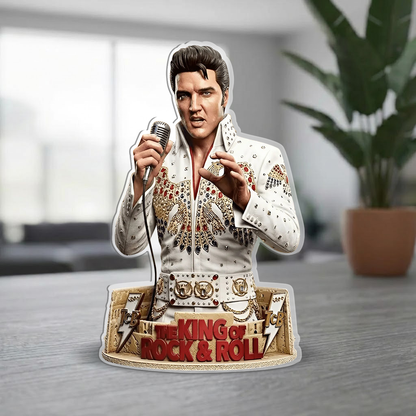Rock & Roll Legend Acrylic Plaque – Vintage Music Inspired Display Decor