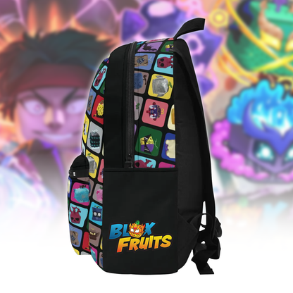 Personalized Blox Fruits Adventure Backpack - Custom Name Back To School Bookbag Backpack