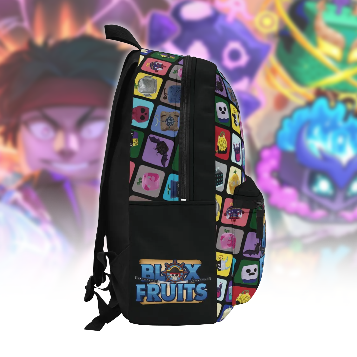 Personalized Blox Fruits Adventure Backpack - Custom Name Back To School Bookbag Backpack