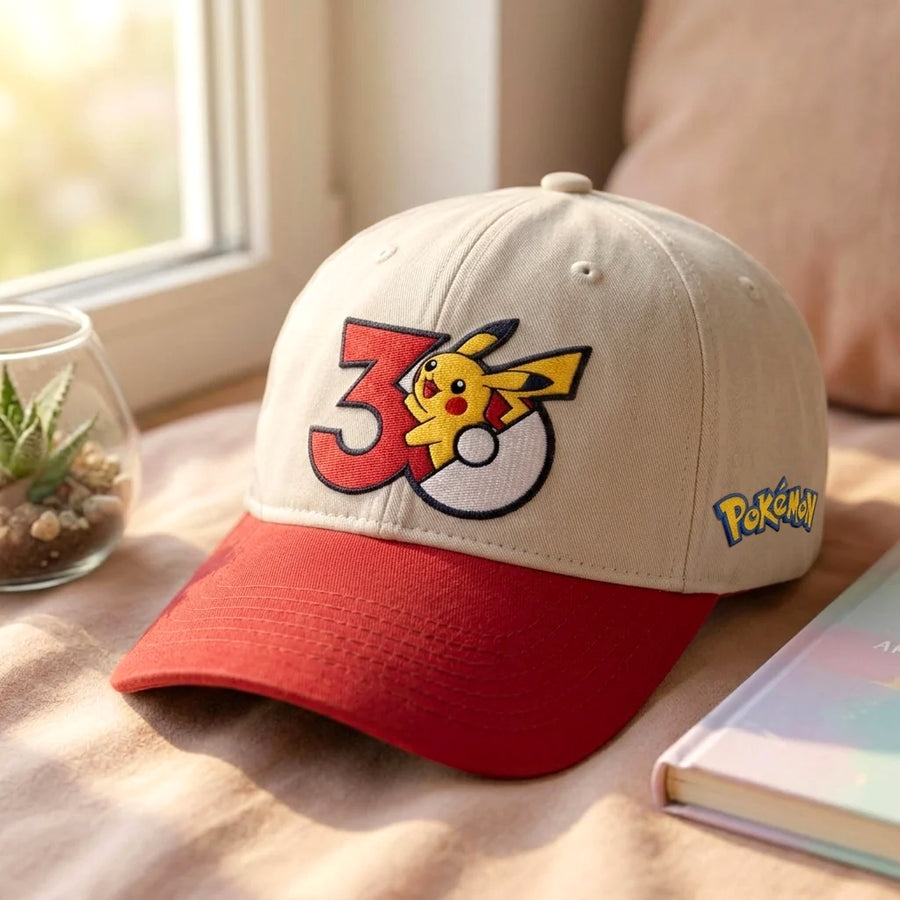 30th Anniversary Cute Creature Cap – Retro Trainer Baseball Hat