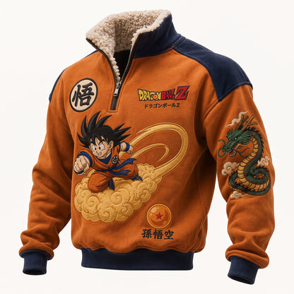 Anime Warrior Fleece Quarter-Zip Pullover