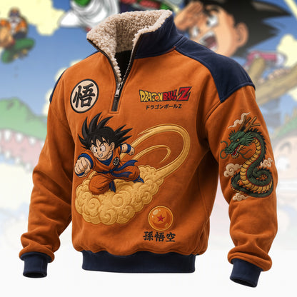 Anime Warrior Fleece Quarter-Zip Pullover