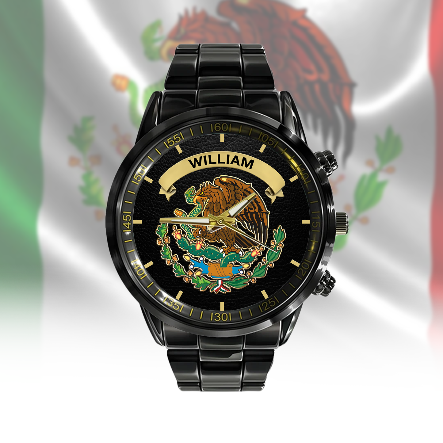 Proud Mexico - Personalized Expats Hand Watch