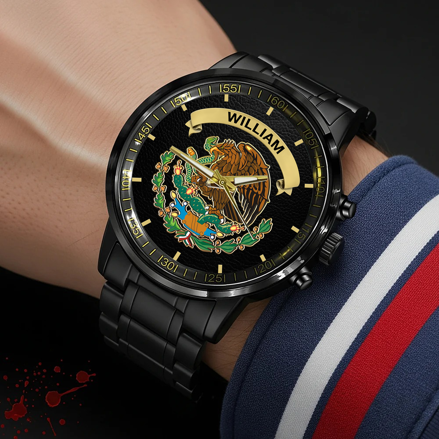 Proud Mexico - Personalized Expats Hand Watch