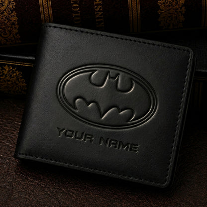 Personalized Dark Knight V1 Leather Wallet , Leather Gift , Father Day Gifts , Holiday Gift
