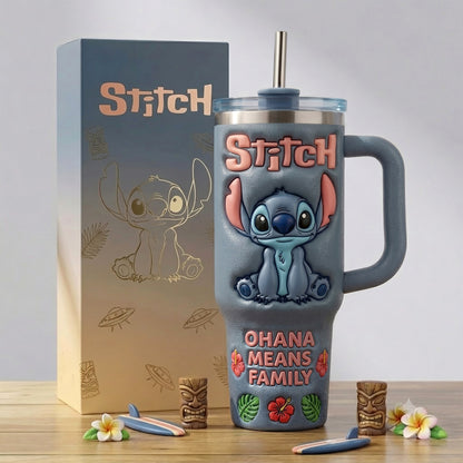 Blue Alien - Personalized Ohana Insulated Tumbler