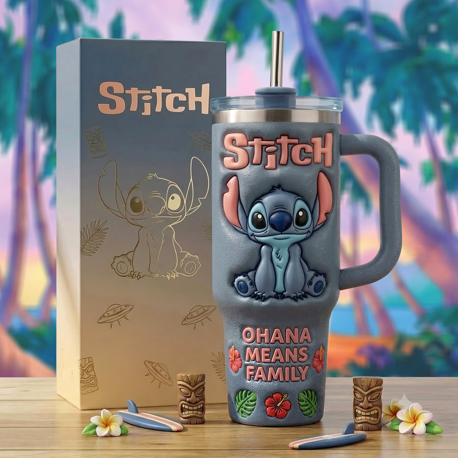 Blue Alien - Personalized Ohana Insulated Tumbler