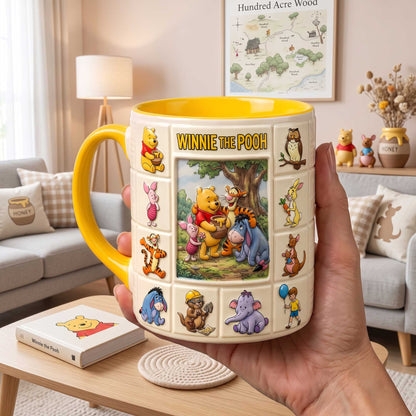 Honey Bear Friends - Personalized Yellow Bear Accent Mug