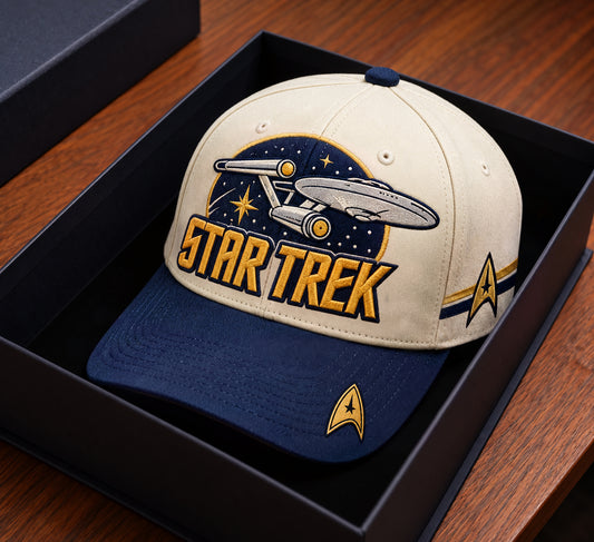 Deep Space Voyage Cap – Navy Cream Explorer Hat