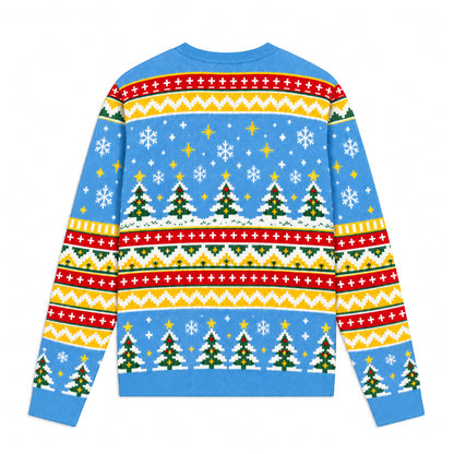 Holiday Cartoon Friends Ugly Sweater – Cozy Winter Friendship Christmas Knit Sweater