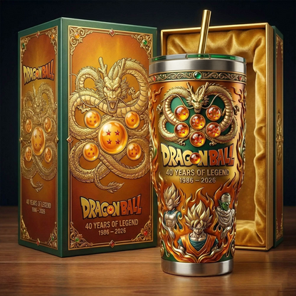 Mythic Dragon Warrior - Seven Balls Insulated Tumbler