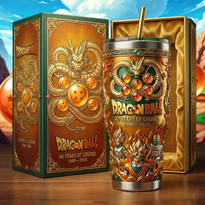 Mythic Dragon Warrior - Seven Balls Insulated Tumbler